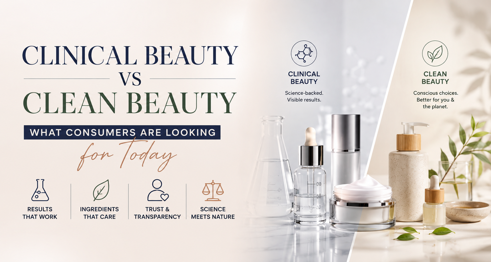 Clinical Beauty vs Clean Beauty: What Consumers Are Looking For Today