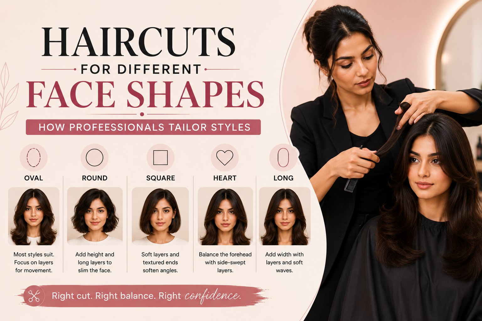 Haircuts for Different Face Shapes: How Professionals Tailor Styles