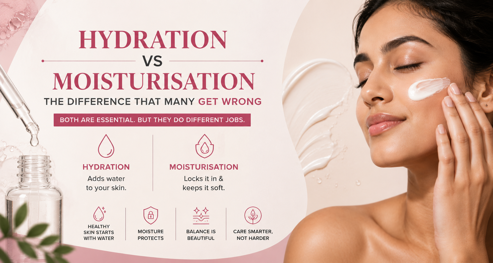 Hydration vs Moisturisation: The Difference That Many Get Wrong