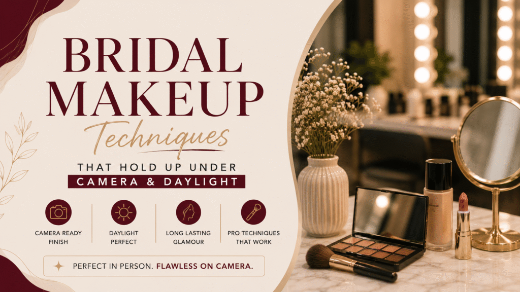 Bridal Makeup Techniques That Hold Up Under Camera and Daylight
