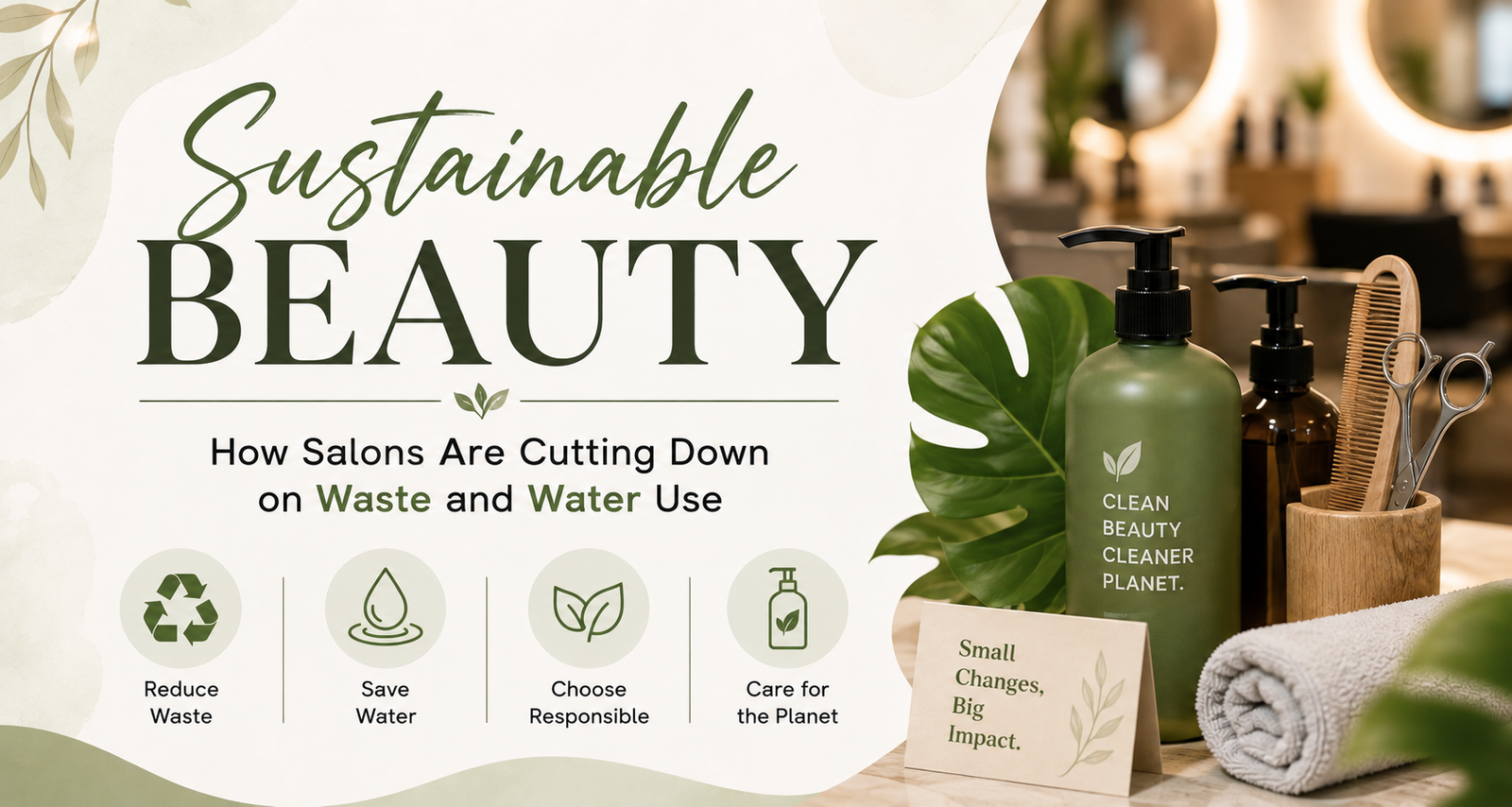 Sustainable Beauty- How Salons Are Cutting Down on Waste and Water Use