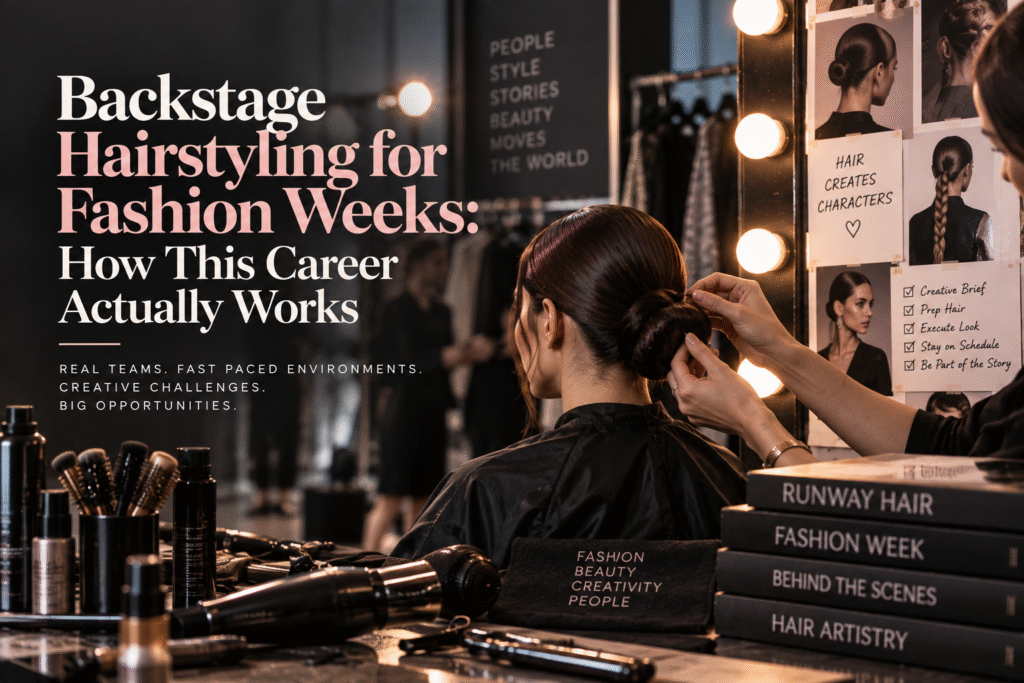 Backstage Hairstyling for Fashion Weeks- How This Career Actually Works