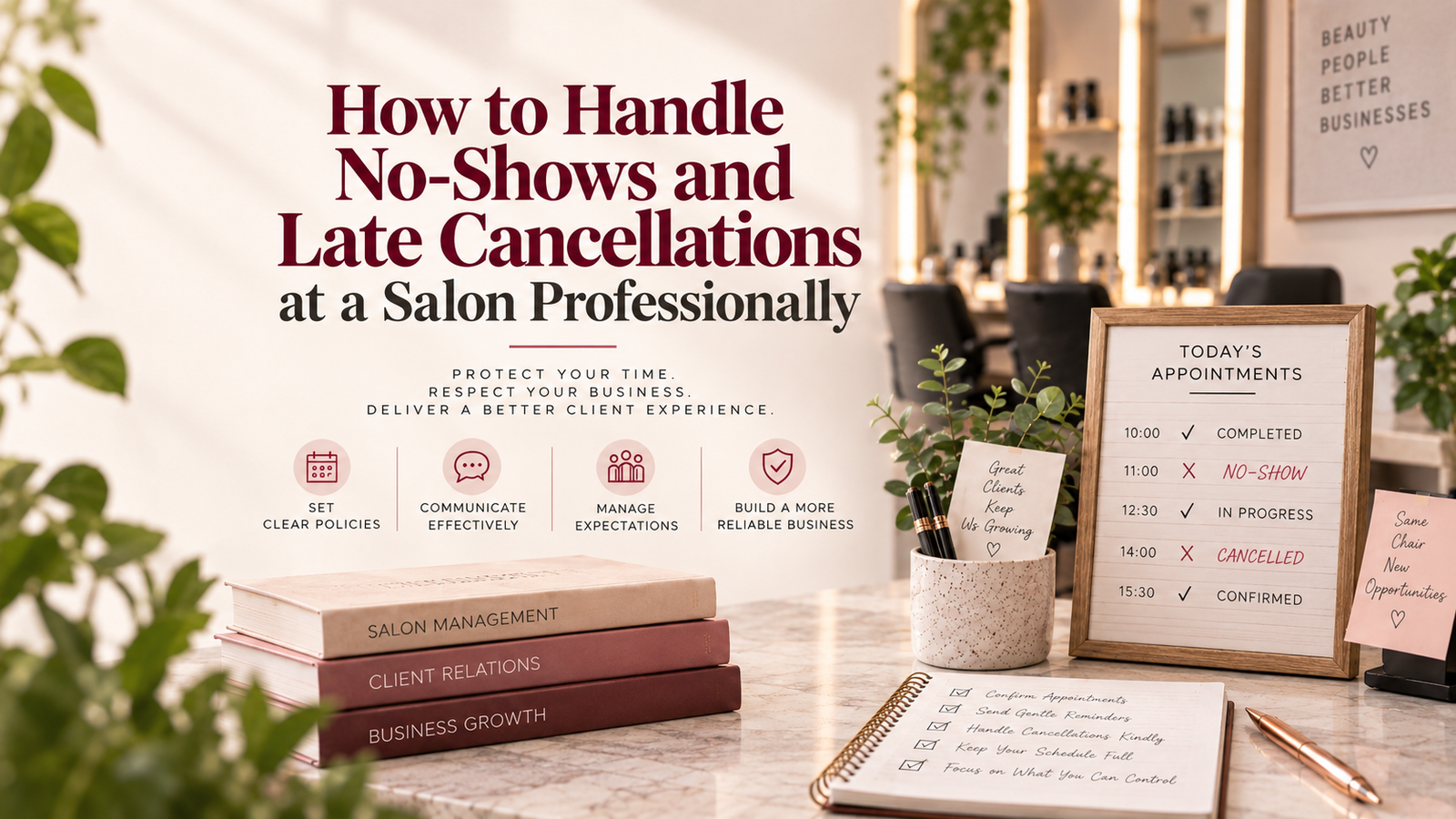 Handle No-Shows and Late Cancellations at a Salon Professionally