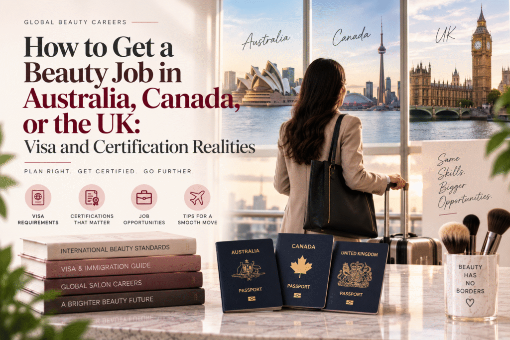 How to Get a Beauty Job in Australia, Canada, or the UK- Visa and Certification Realities