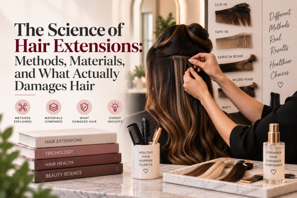 The Science of Hair Extensions- Methods, Materials, and What Actually Damages Hair
