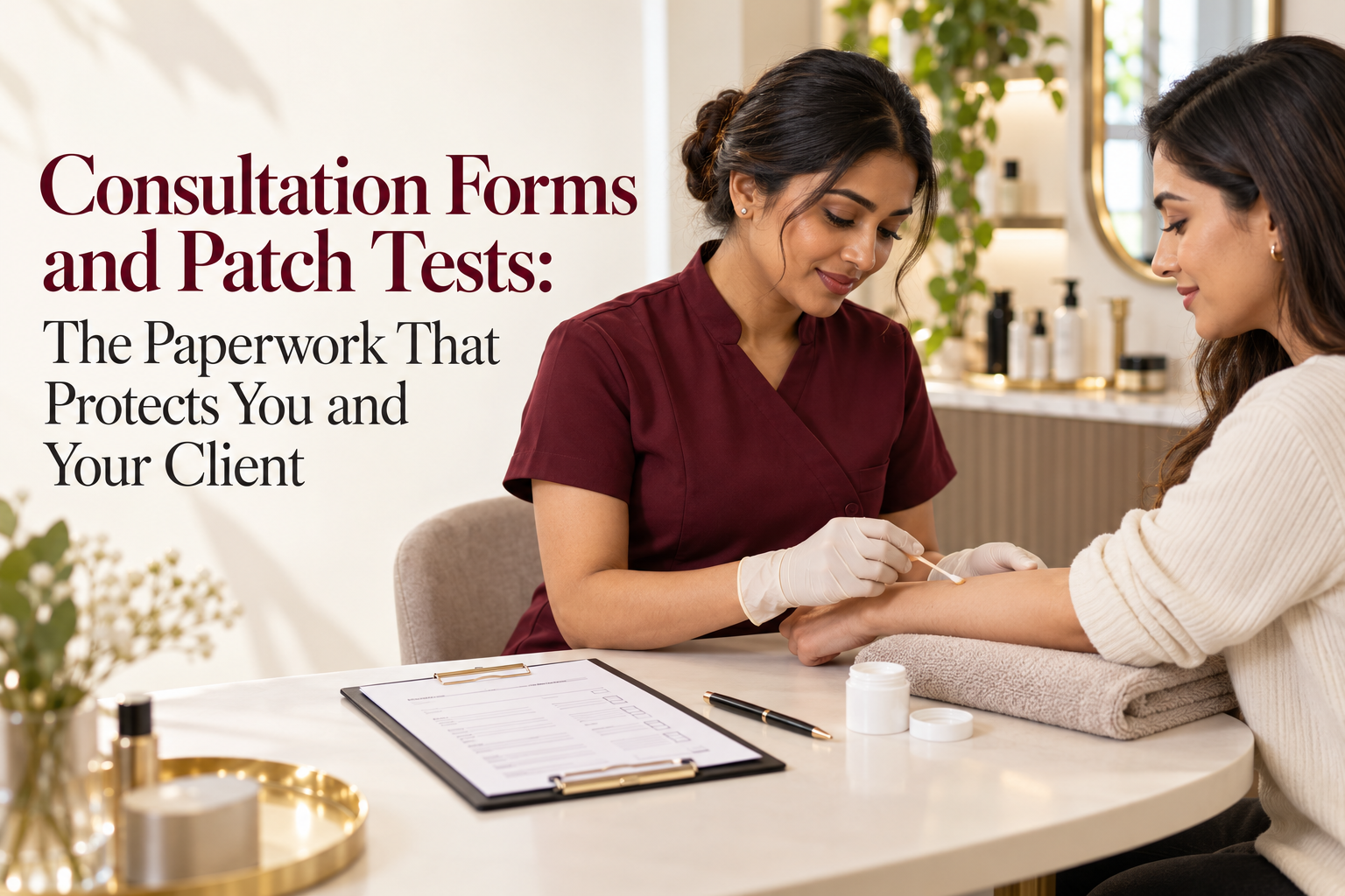 Consultation Forms and Patch Tests- The Paperwork That Protects You and Your Client