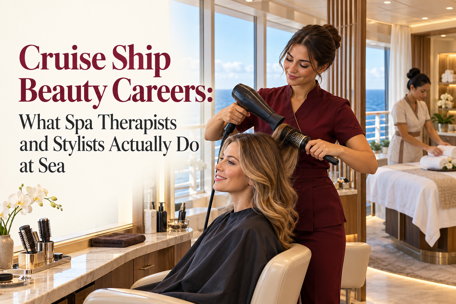 Cruise Ship Beauty Careers- What Spa Therapists and Stylists Actually Do at Sea