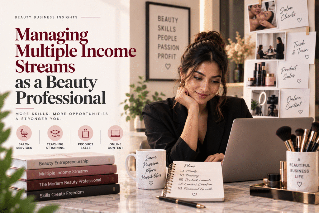 Managing Multiple Income Streams as a Beauty Professional
