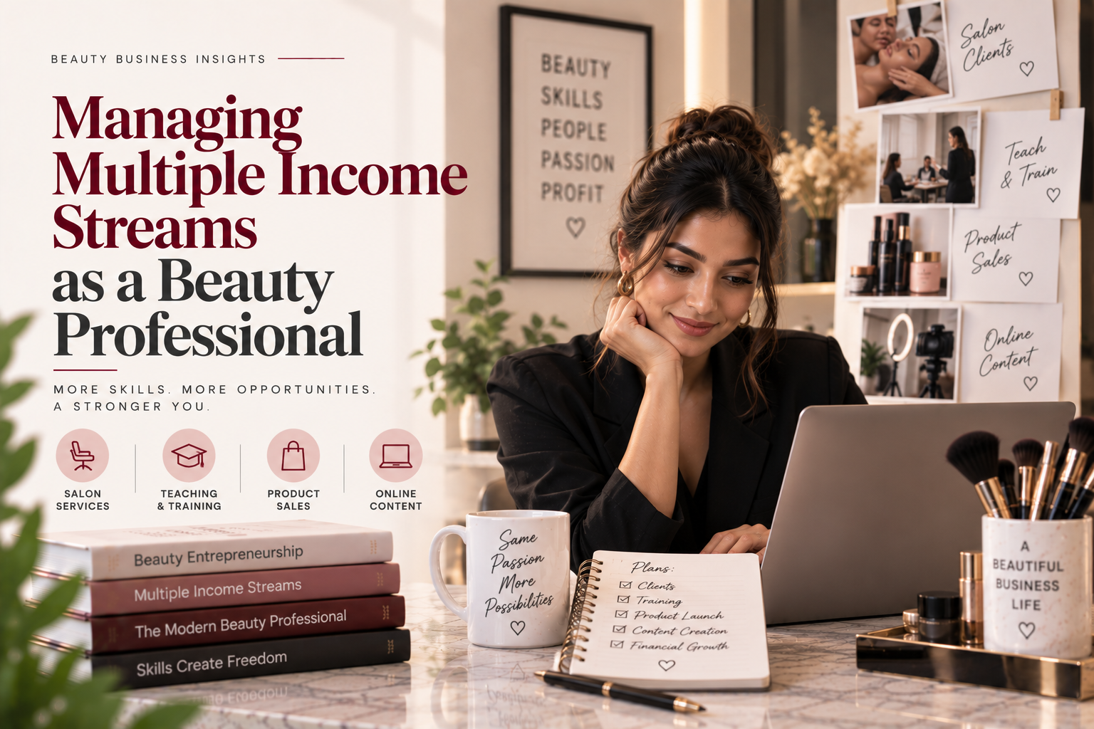 Managing Multiple Income Streams as a Beauty Professional