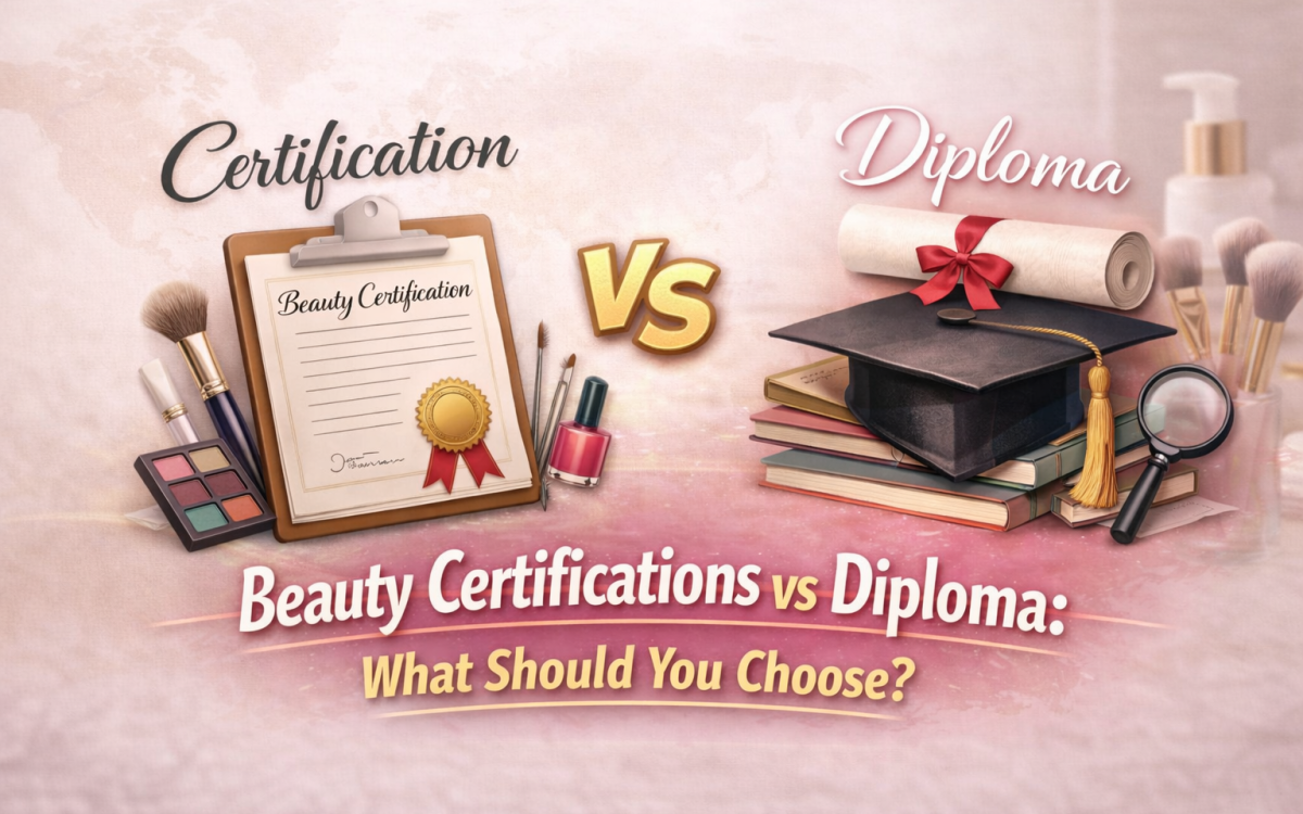 Beauty certification or diploma choice_