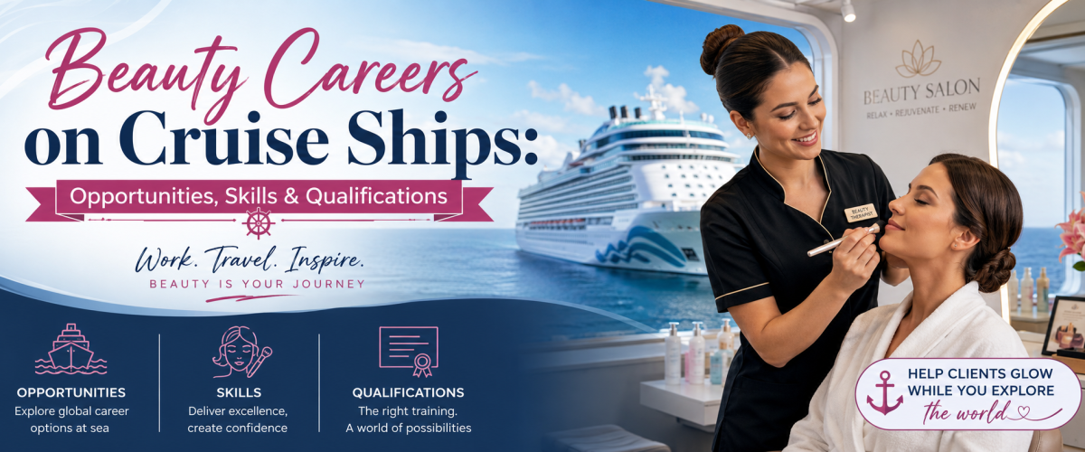 Curate banner image for topic Beauty Careers on Cruise Ships Opportunities, Skills & Qualifications