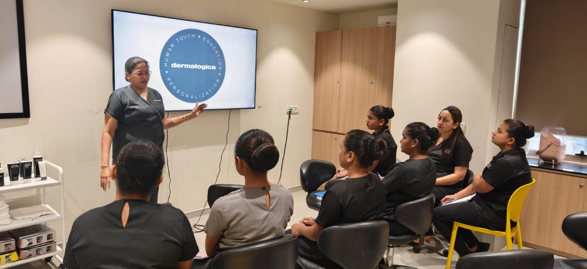 Dermalogica brings global skincare education to life at LTA. Learn, practise, and prepare for CIDESCO success with us. Devangi Vala, Technical Manager, LTA School of Beauty shared glimpses of this seminar in a candid interview with Priyanka Parshurami. As the Technical Manager at LTA School of Beauty, Devangi’s role is to ensure that their CIDESCO students receive education that reflects real international industry practices. When they planned the Dermalogica Look and Learn seminar, the intent was to move beyond theory and give students hands-on exposure to a global professional skincare brand they will work with during their examinations and future careers. T Here is an excerpt from the session that was designed to build clarity, confidence, and practical understanding in a way that truly prepares students for international standards: Dermalogica is a key professional brand within our CIDESCO skin curriculum at LTA School of Beauty. We curated this Dermalogica Look and Learn seminar to ensure students experience international skincare education beyond textbooks. The purpose was simple. Students needed to understand how a global brand works in real professional settings and examinations. During this Dermalogica seminar, our focus was on building strong product knowledge. Dermalogica is used in CIDESCO practical exams, so clarity on ingredients and results is essential. We discussed hero products, hero ingredients, and how these formulations perform across different skin types in India and globally. The Dermalogica session was structured around clear learning goals: • Exposure to an internationally recognised professional skincare brand • Understanding ingredient-led results and product performance • Preparing students for CIDESCO examination protocols A key highlight of the Dermalogica Look and Learn seminar was face mapping. Students were trained to analyse the skin zone by zone using professional headgear with lamp and magnifying lenses. This method ensures no area is missed. It also helps identify actual skin type and concerns before selecting the correct Dermalogica product. Hands-on learning played an important role. Students worked on each other using cleanser, exfoliant, moisturiser, and hydration mist. This allowed them to feel product texture, observe absorption, and understand overall skin response while completing full face mapping routines. The session was further enriched with guidance from Hina Khan, who demonstrated correct headlamp usage and facial zone division. Students were highly engaged and confident by the end of the workshop. Dermalogica education at LTA School of Beauty builds confidence, competence, and careers. Explore the CIDESCO programmes at LTA School of Beauty NOW and upcoming workshops to begin your professional journey today. FAQs: • Why was the Dermalogica seminar conducted? To align CIDESCO students with international skincare standards. • Which skill was prioritised? Face mapping and professional skin analysis. • How does this help students? Dermalogica is part of CIDESCO practical exams.