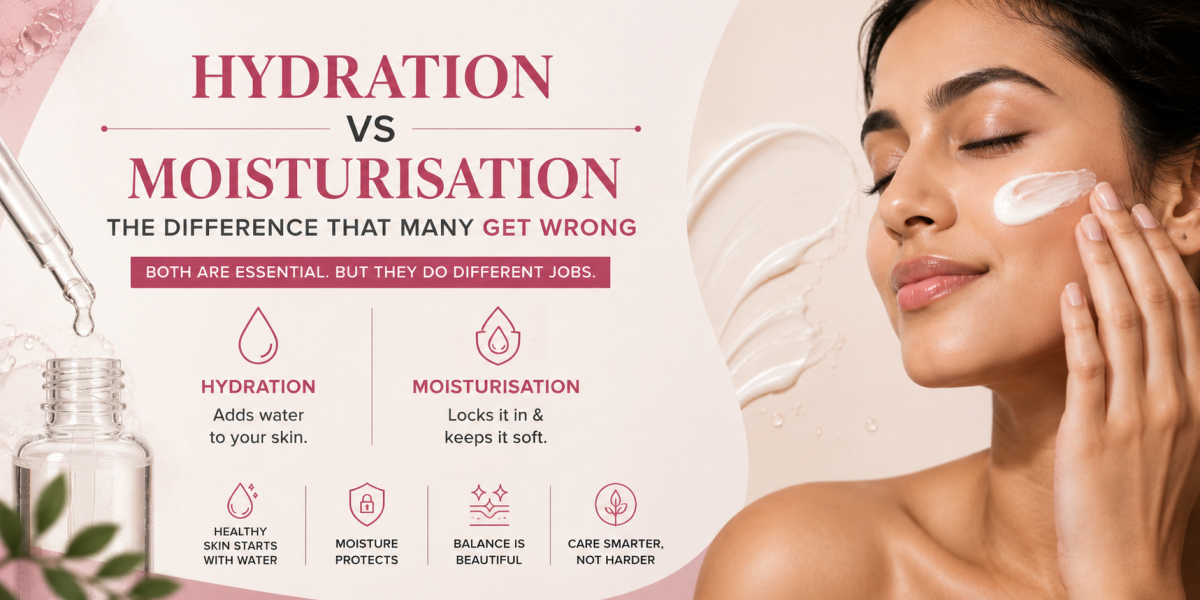 Hydration vs Moisturisation: The Difference That Many Get Wrong