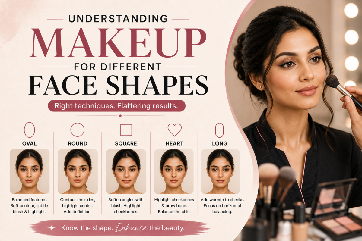 Understanding Makeup For Different Face Shapes